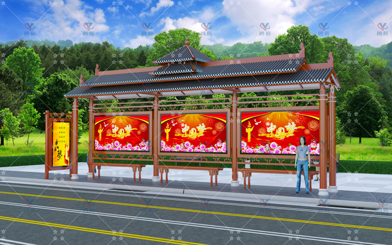 仿古候车亭YCHF-005